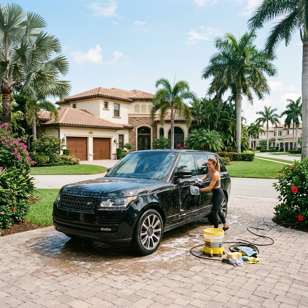 Luxury home driveway in Lakewood Ranch